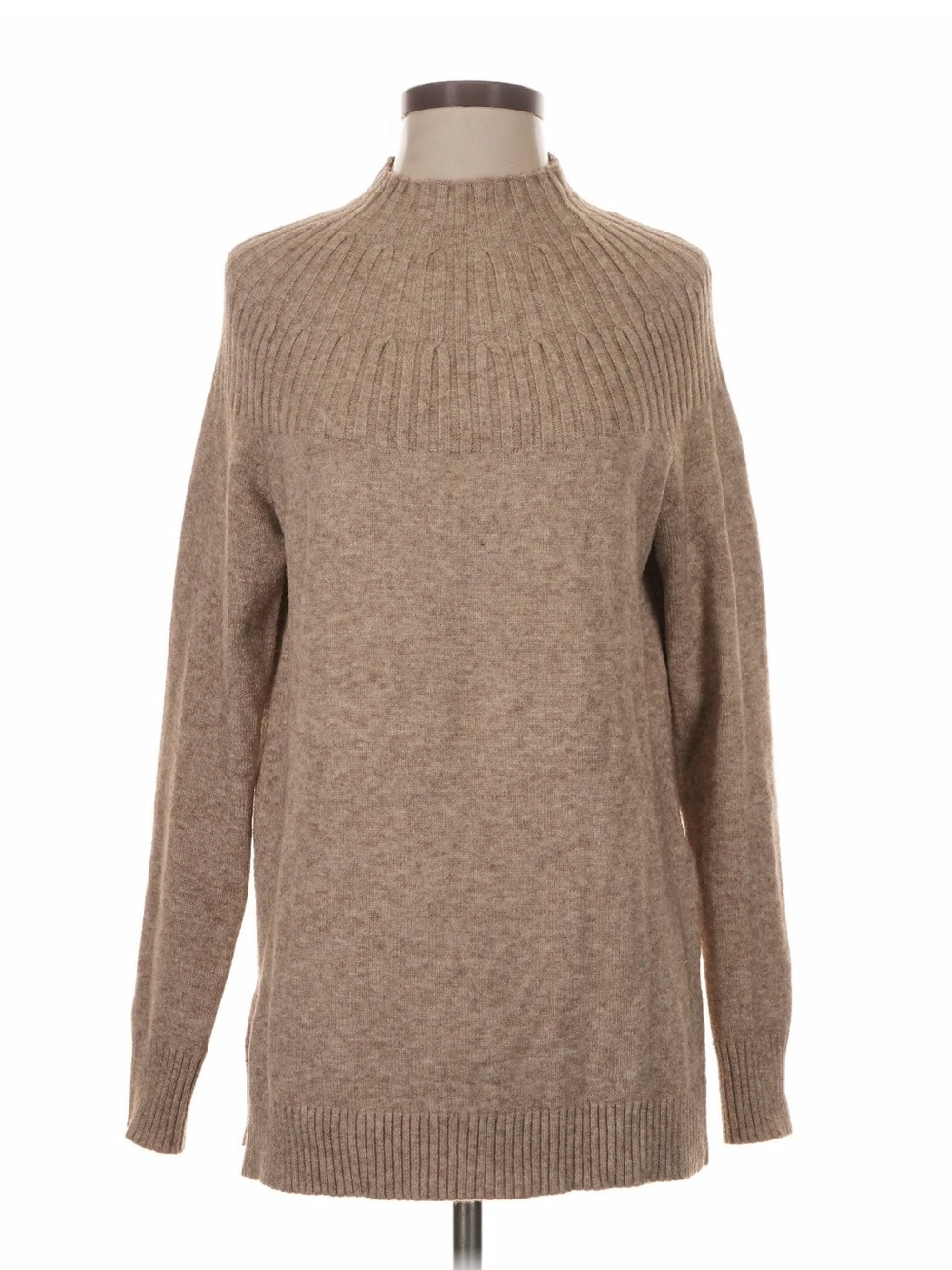 Anthropologie Brown Mock Neck Sweater